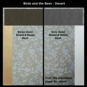 Hand Shield™ Curtain – Birds and the Bees (7 color options)